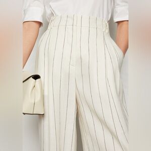 Striped Linen Tapered Pants
